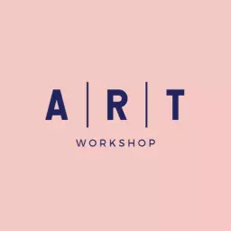 Soft Pink Minimalist Art Workshop Logo Template