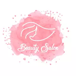 Soft Pink Watercolor Design for Elegant Beauty Salon Logo Template