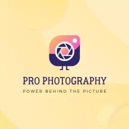 Soft Yellow and Pink Gradient for Professional Photography Logo Template