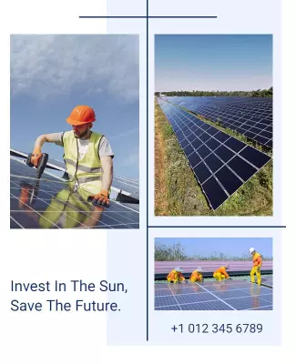 Solar Energy Investment Promotion Flyer Template