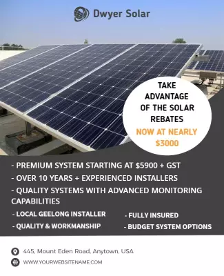Solar Energy System Flyer Template