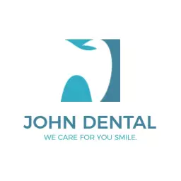 Soothing Aqua Blue Tooth Design for Dental Care Logo Template