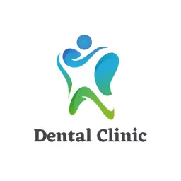 Soothing Blue and Green Theme for Your Dental Clinic Logo Template