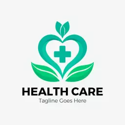 Soothing Green Heart Symbol for Compassionate Healthcare Logo Template