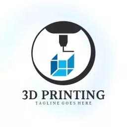 Sophisticated 3D Printing Technology with Stylish Design Logo Template