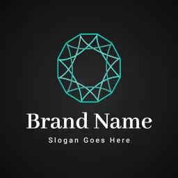 Sophisticated Geometric Design Featuring Diamond Elements Logo Template