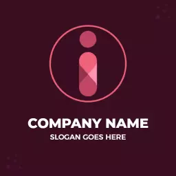 Sophisticated Pink Color and Geometric Design Showcase Logo Template