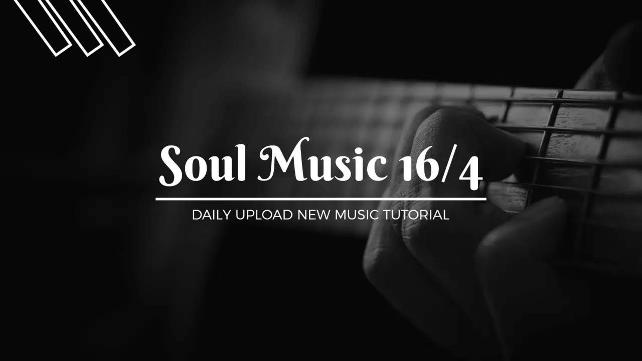 Soul Music Tutorial on Black Background for YouTube Banner Template