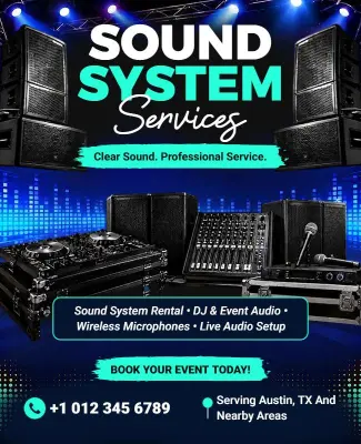 Sound System Services Flyer Template