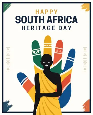 South Africa Heritage Day Celebration Poster Template