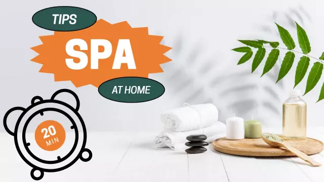 Spa At Home Relaxation Tips Trending YouTube Thumbnail Template