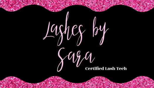 Sparkling Pink Glam Beauty Lash Service Business Card Template