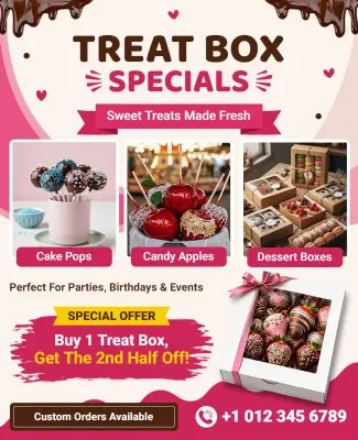 Special Offer Treat Box Flyer Template