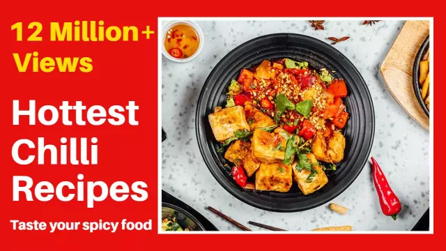 Spicy Chilli Recipes Cooking Food YouTube Thumbnail Template