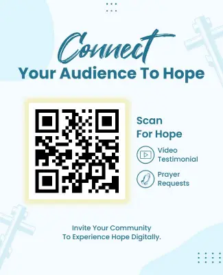 Spiritual Serenity Theme Community Evangelism Connection Flyer Template