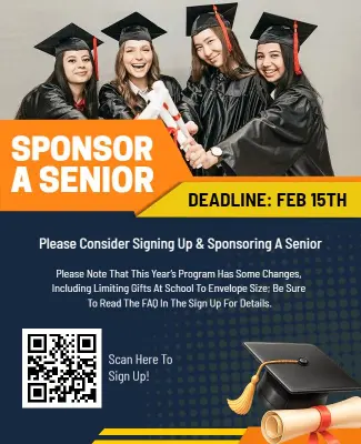 Sponsor a Senior Graduation Event Flyer Template