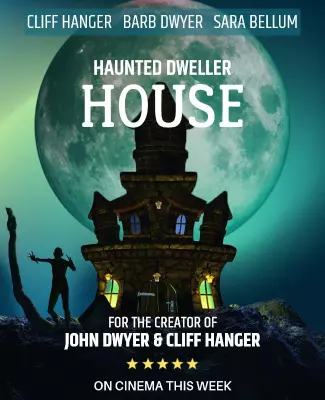 Spooky Haunted House Film Release Poster Template
