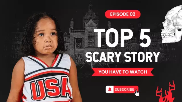 Spooky Top 5 Scary Stories YouTube Thumbnail Template