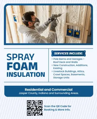 Spray Foam Insulation Services Flyer Template