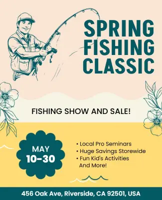 Spring Fishing Classic Event Flyer Template
