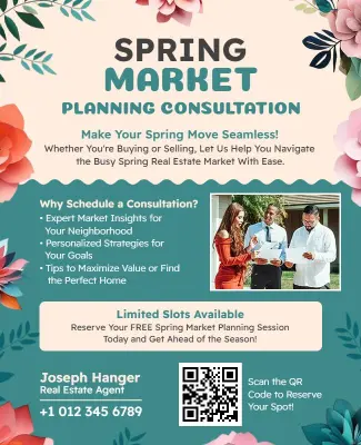 Spring Market Real Estate Consultation Flyer Template