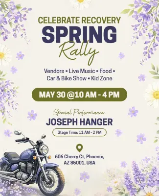 Spring Rally Event Flyer Template