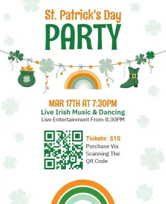 St. Patrick's Day Celebration Green Theme Flyer Template Template