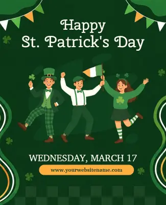 St. Patrick's Day Celebration Poster Template