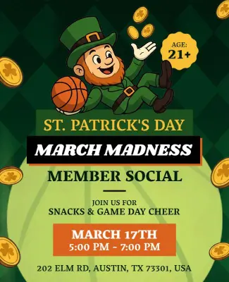 St. Patrick's Day March Madness Flyer Template