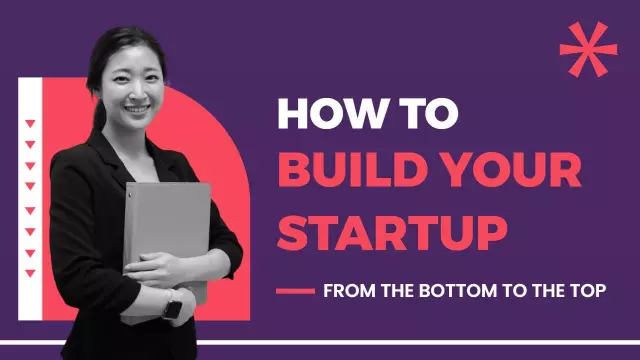 Startup Growth Journey Business YouTube Thumbnail Template