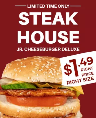 Promotional Steakhouse Cheeseburger Flyer Template