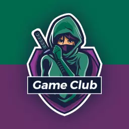 Stealthy Ninja Character Emphasizing Competitive Esports Logo Template