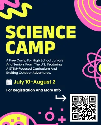 STEM-Focused Outdoor Science Camp Flyer Template