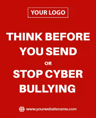 Stop Cyber Bullying Awareness Campaign Flyer Template