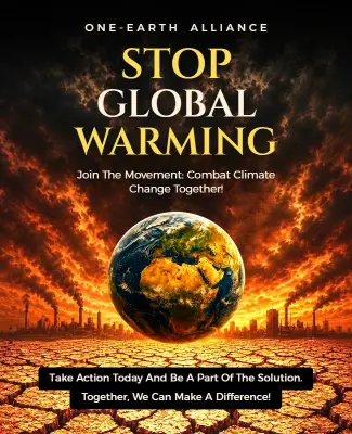 Stop Global Warming Awareness Poster Template