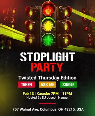 Stoplight Party Event Flyer Template