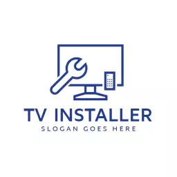 Stream Quality Connections with Professional IPTV Installer Logo Template