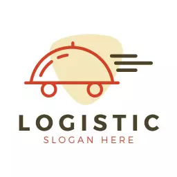 Streamlined Delivery Concept with Modern Logistics Logo Template