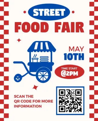 Street Food Fair Event Flyer Template