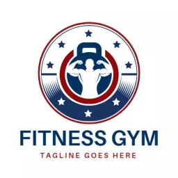 Strength and Dedication through Fitness Gym Logo Template