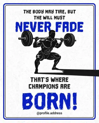 Strength Training Gym Promotion Poster Template