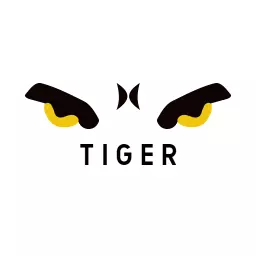 Striking Black and Yellow Tiger Eye Design for Logo Template