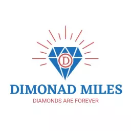 Striking Blue Diamond Design Celebrating Timeless Elegance Logo Template