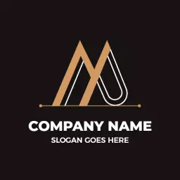 Striking Geometric M Letter Design Showcasing Modern Branding Logo Template