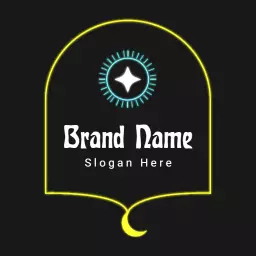 Striking Neon Design Highlighting Your Brand Identity Logo Template