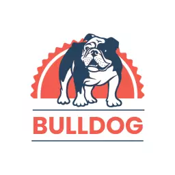 Strong Bulldog Icon with Energetic Colors and Design Logo Template