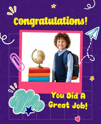 Student Achievement Congratulations Poster Template