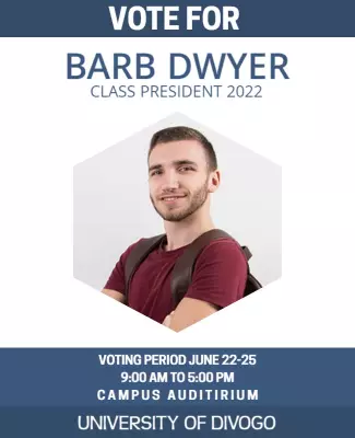 Student Government Election Campaign Flyer Template