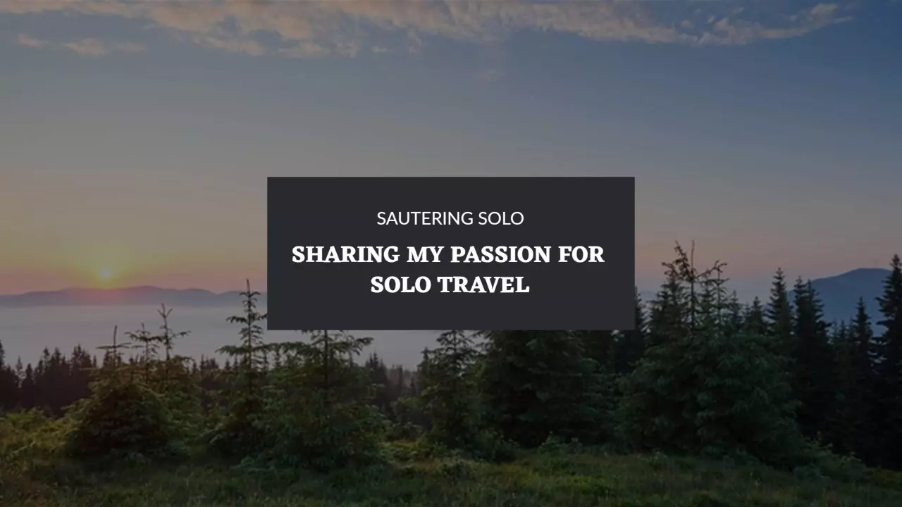 Stunning Sunset Over Forest Heights for Solo Travel YouTube Banner Template
