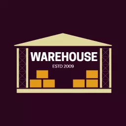 Sturdy Warehouse Structure with Cargo Boxes Featured Logo Template